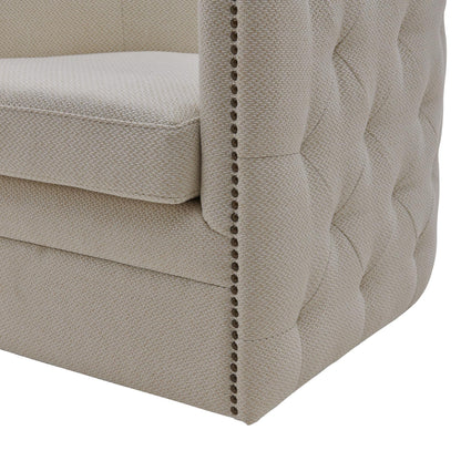 New Pacific Direct Leslie Fabric Swivel Tufted Chair - 900148-276