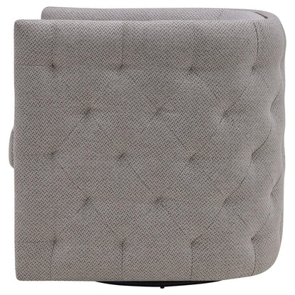 New Pacific Direct Leslie Fabric Swivel Tufted Chair  - 1900148-410