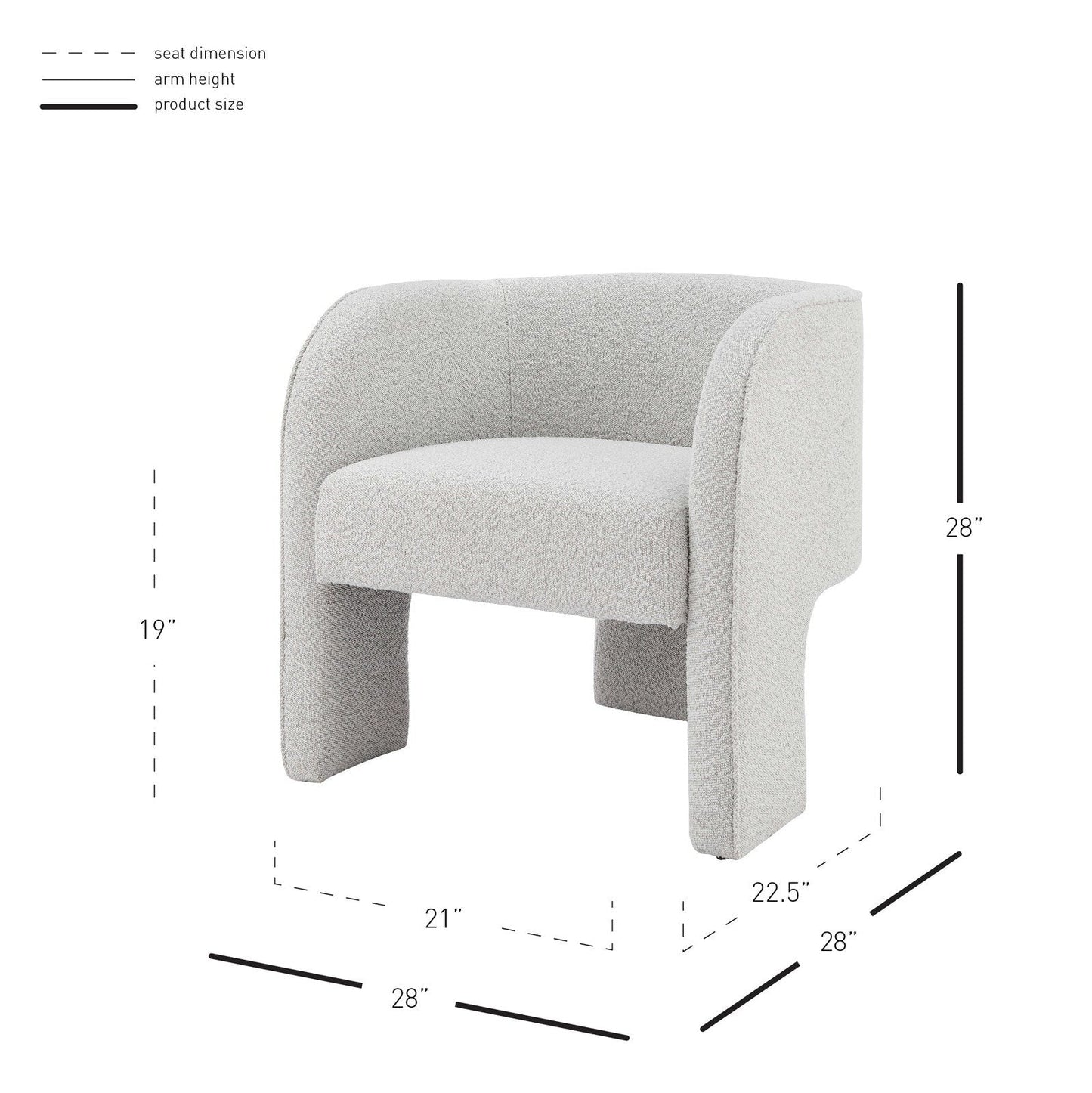 New Pacific Direct Matteo Fabric Accent Arm Chair -  1900186-563
