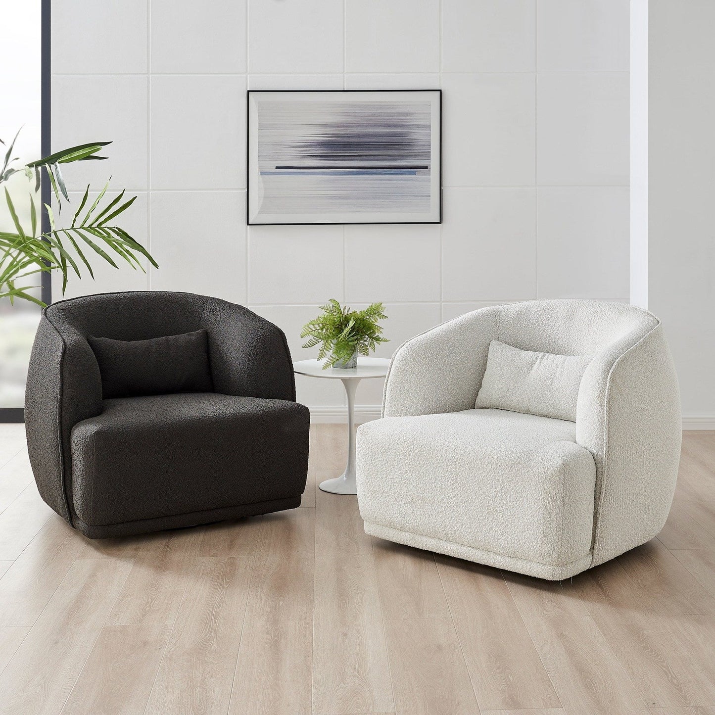 New Pacific Direct Steward Fabric Swivel Accent Chair  - 1900188-563