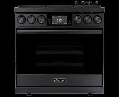 DACOR 36" Range, Graphite Stainless Steel, Liquid Propane - DOP36M86DPM-KT