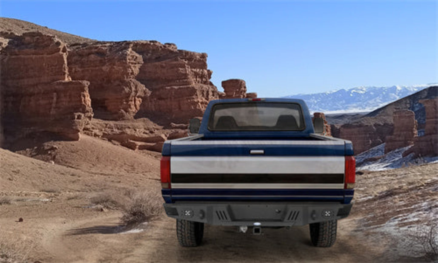 1992-1996 Ford Rear Bumper F-150 F-250 F-350 - Hooke Road - HE.8541