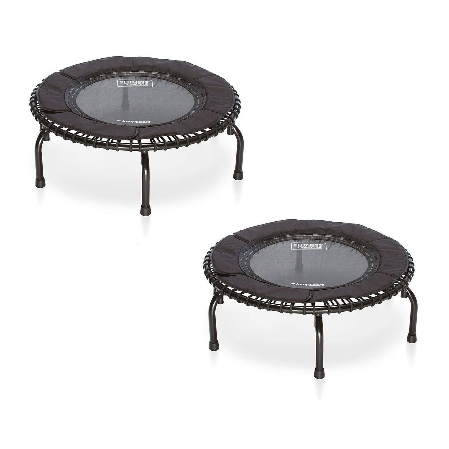 Disc-O-Bed JumpSport 250 Fitness Rebounder Mini Trampoline In Home Cardio Fitness (2 Pack) - 173133