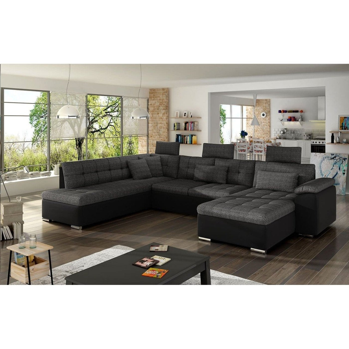 Maxima House Sectional Sleeper Sofa LINDA with storage - MIR010