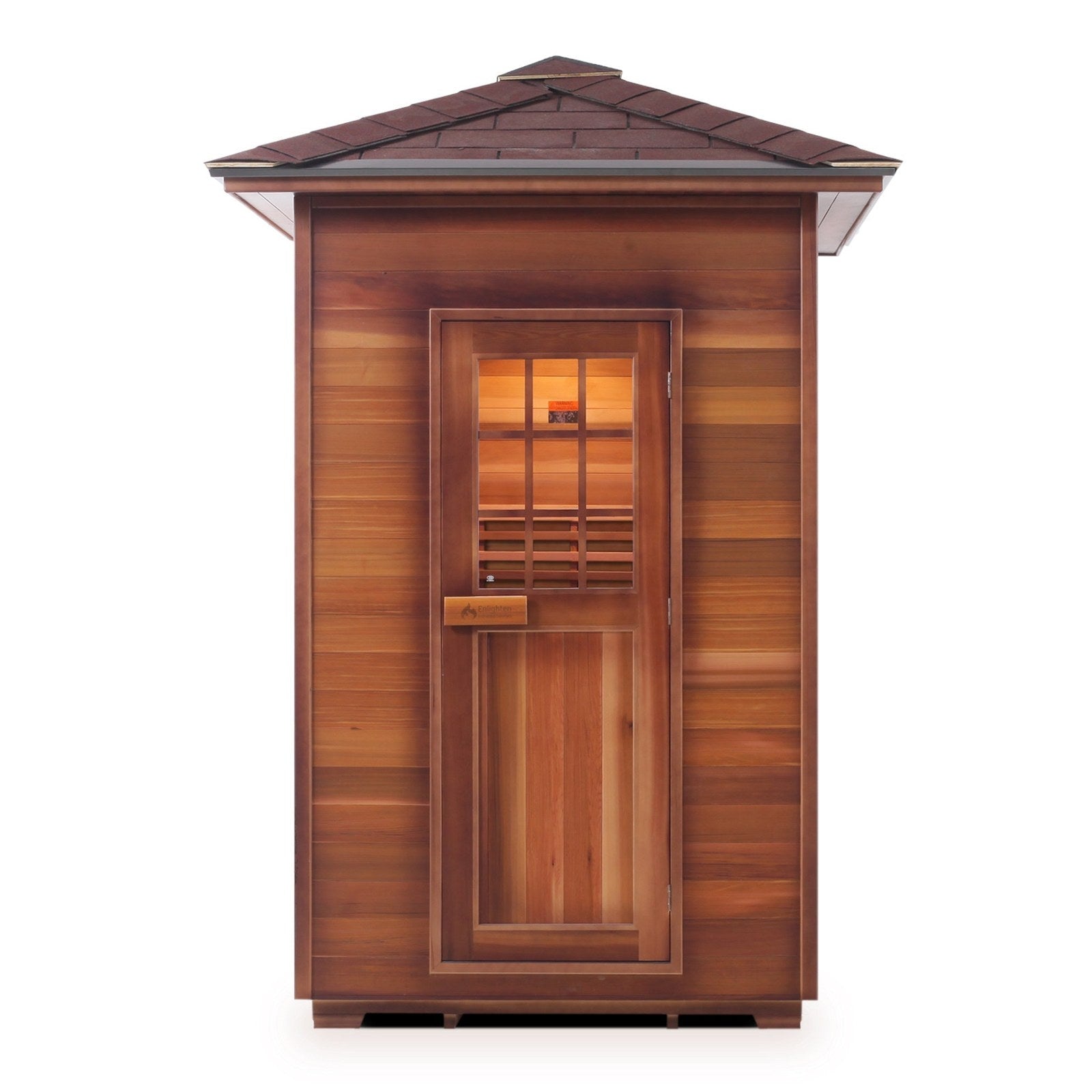 Enlighten Sauna Saunaterra Dry Traditional Moonlight 2 Person Outdoor Sauna - T-16376