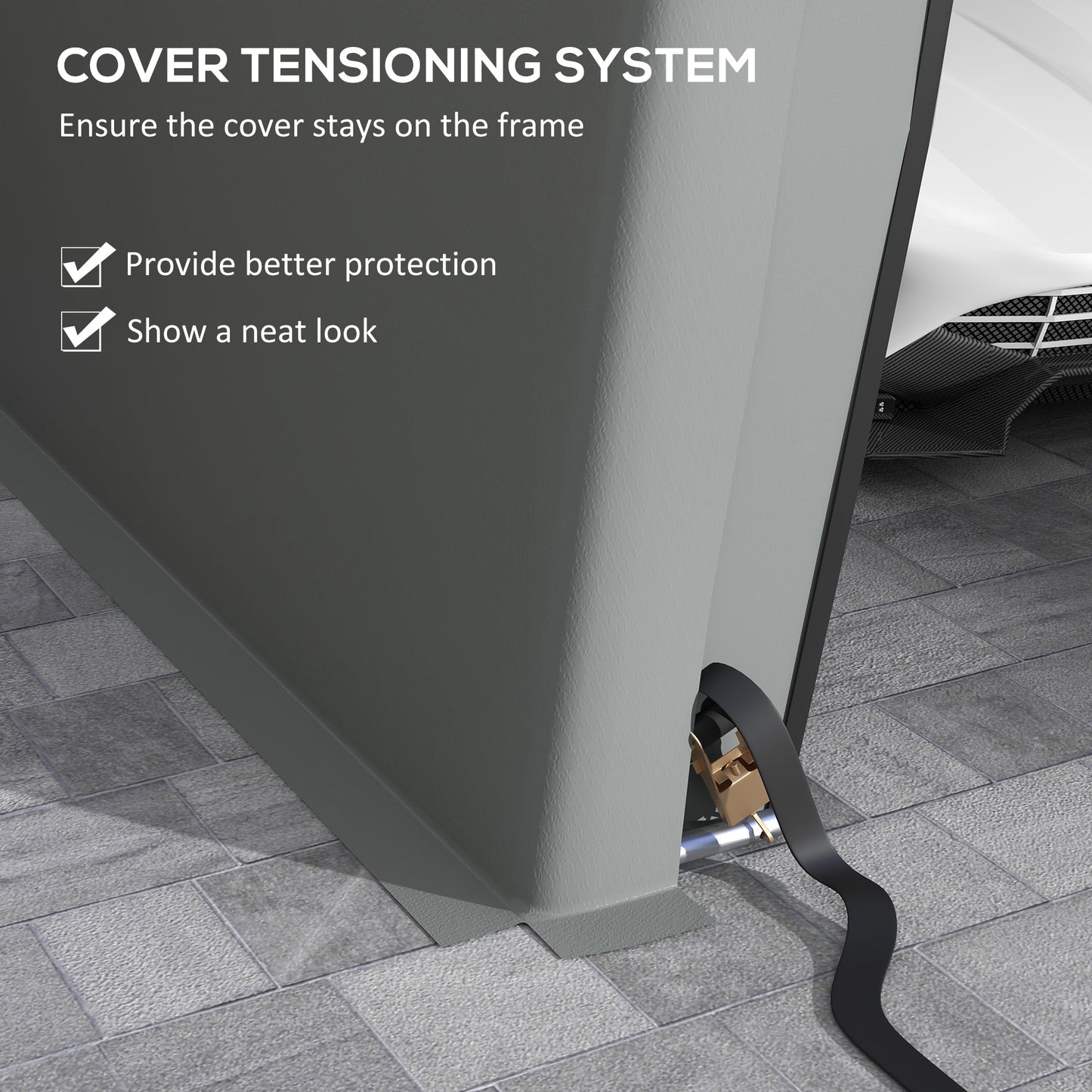 Outsunny 12' x 20' Portable Garage, Heavy Duty Carport, Ventilation Windows, Large Roll-up Door, Gray - 84C-451V00LG