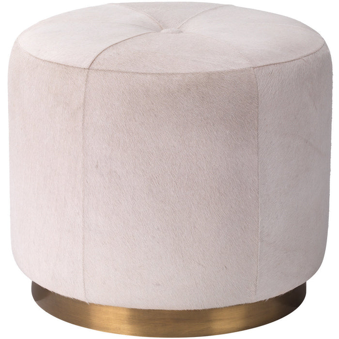 Jamie Young Thackeray Round Pouf, Small -D. 20THAC-SMWH