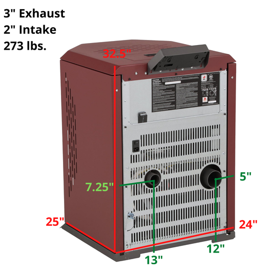ComfortBilt HP22 2,800 sq. ft. EPA Pellet Stove with Auto Ignition 55 lb Hopper Capacity Black New - HP22