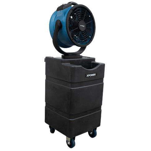 XPOWER FM-88WK2 Multi-purpose oscillating misting fan with Built-In water pump and WT-90 mobile water reservoir - XP-FM-88WK2