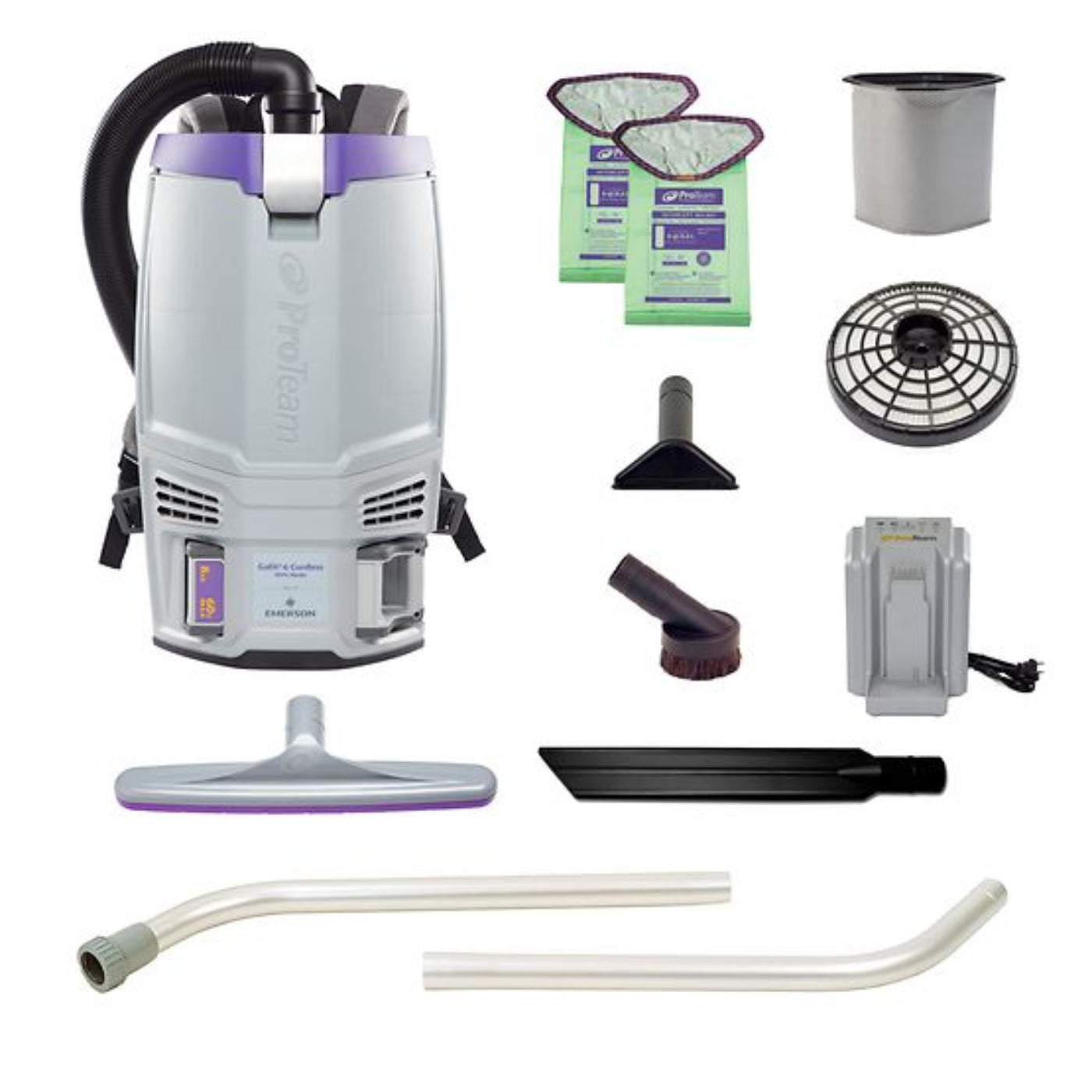 ProTeam  Cordless Backpack Vacuum with 2-Piece Wand Kit - PT-107787