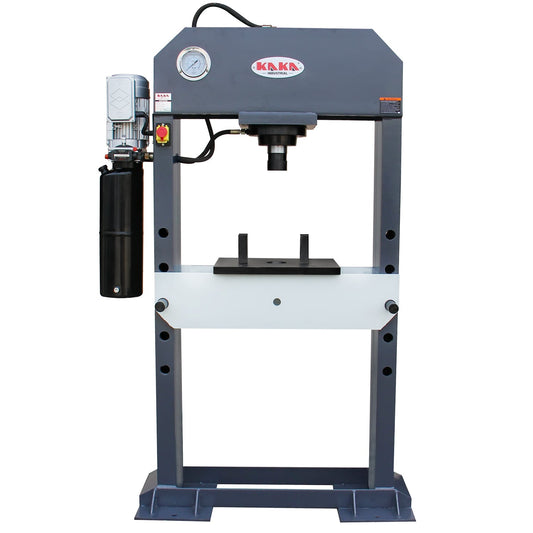 KAKA INDUSTRIAL HP-50 Electric Hydraulic Press，Hydraulic Electric Pump, H-Frame Shop Press with Gear pump,50 ton Frame Capacity, 8.6 in Stroke 220V Single phase - 182002V220V240