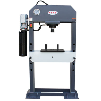 KAKA INDUSTRIAL HP-50 Electric Hydraulic Press，Hydraulic Electric Pump, H-Frame Shop Press with Gear pump,50 ton Frame Capacity, 8.6 in Stroke 220V Single phase - 182002V220V240