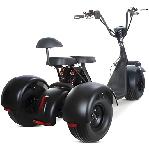 SoverSky T7.0 60V 2000W Fat Tire Electric Trike Scooter - SOV-T70-RED