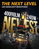 Auxbeam 9005+H11 LED Headlight Bulbs, 240W 40000LM, 6500K - GP00010785
