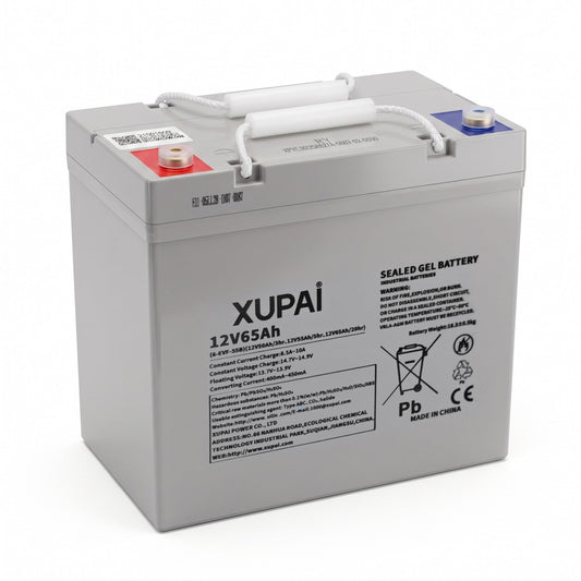 Apollolift 12-Volt/65 Ah Rechargeable Sealed Lead Acid Battery for Pallet Jack and Stacker - 35302000051