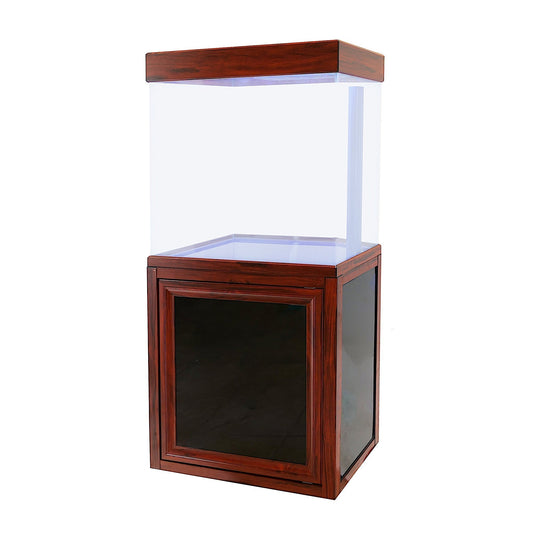 Aqua Dream 40 Gallon Tempered Glass Aquarium Redwood  - AD-620-RW