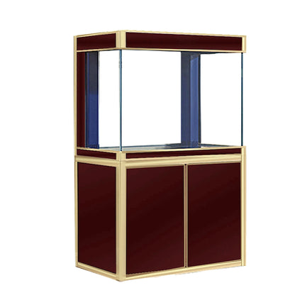 Aqua Dream 100 Gallon Tempered Glass Aquarium Red and Gold AD-1060-RD - AD-1060-RD