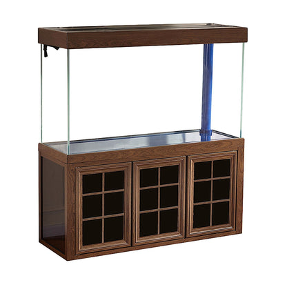 Aqua Dream 135 Gallon Tempered Glass Aquarium Dark Wood -  AD-1260-BW