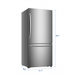 MORA - 17.2 cu. ft. Bottom-Freezer Refrigerator - Stainless Steel - MRB172N6ASE