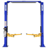 WEIZE Two Post Car Lift 10000 lbs Capacity Clearfloor Vehicle Lifts Two Points Release 2 Post Overhead Auto Truck Tractor Lift 220V 60HZ 1PH 3HP 4.5T - PLA-1001