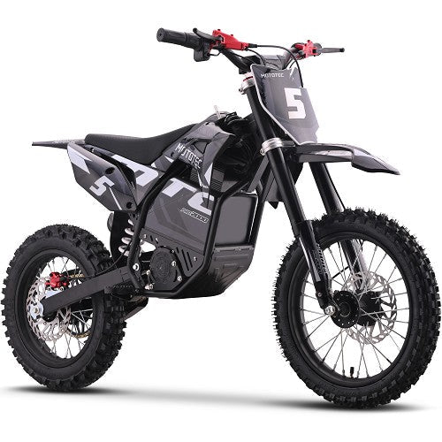MotoTec 60v Pro Electric Dirt Bike 2000w Lithium Grey