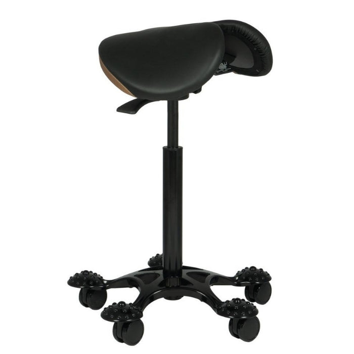 Salli Premium SwingFit Saddle Stool with Stylish Leather Upholstery