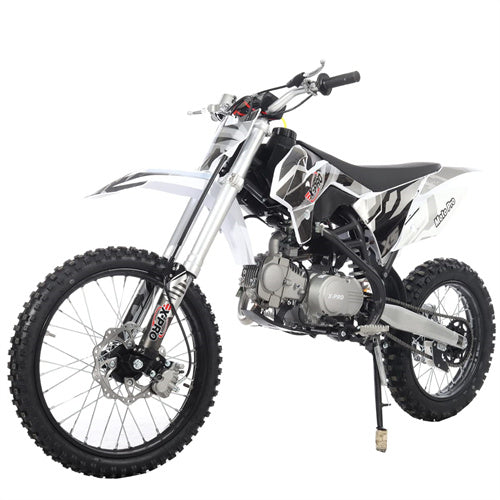 X-PRO X5 125cc Dirt Bike with 4-Speed Manual Transmission, Kick Start, Big 19"/16" Tires! Perimeter Cradle Type Steel Frame - DB-K009-Green