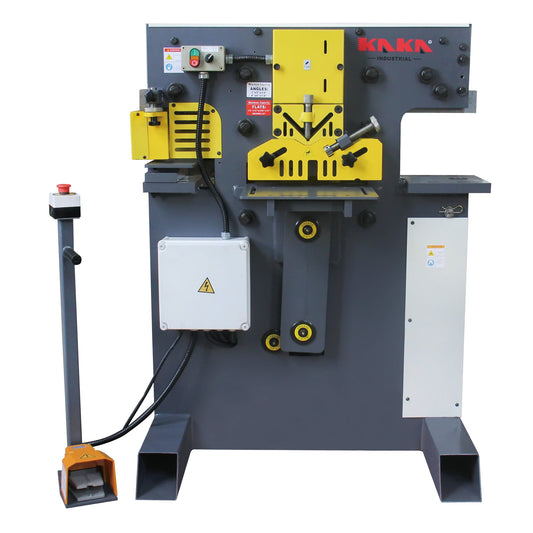 Kaka Industrial M-60, 60 Ton multi-function Metal Ironworker Punch Shear Notcher Brake 220V 3 phase - 181112V220