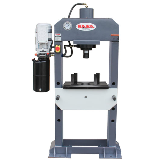 KAKA INDUSTRIAL HP-25 Electric Hydraulic Press，Hydraulic Electric Pump, H-Frame Shop Press with Gear pump,25 ton Frame Capacity,9.8 in Stroke 220V Single phase - 182124V220V240