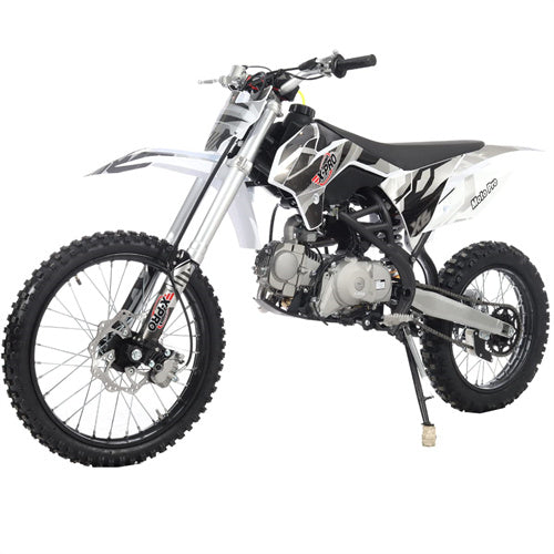 X-PRO X6 125cc Dirt Bike with 4-Speed Manual Transmission, Electric/Kick Start, Big 19"/16" Tires! Perimeter Cradle Type Steel Frame - DB-K010-Orange