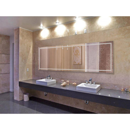 Krugg EXL 96" x 36" LED Lighted Bathroom Mirror EXL9636