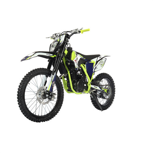 X-PRO Titan 250cc Dirt Bike with LED Headlight, 5-Speed Manual Transmission, Electric/Kick Start! Big 21"/18" Wheels! Zongshen Brand Engine - DB-K018