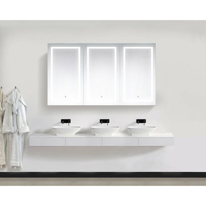 Krugg Svange 7242TLRR 72″ X 42″ LED Medicine Cabinet with Dimmer & Defogger SVANGE7242TLRR