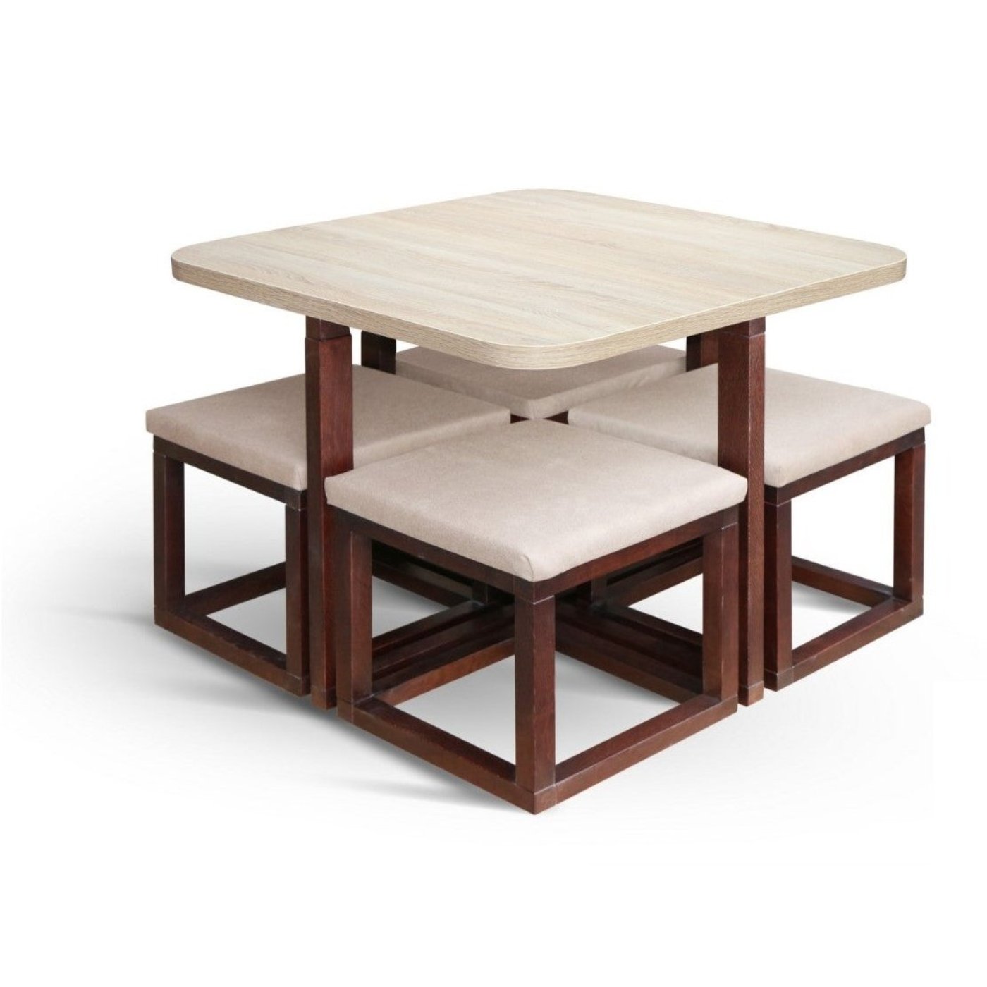 Maxima House MIRAGE-Q Wood Dining Set - SCANDI097