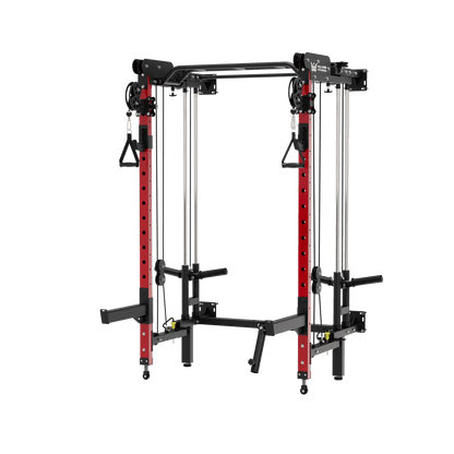 MAJOR FITNESS All-In-One Home Gym Folding Power Rack Lightning F35 - F35BL