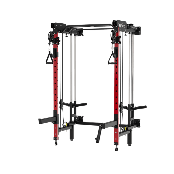 MAJOR FITNESS All-In-One Home Gym Folding Power Rack Lightning F35 - F35BL