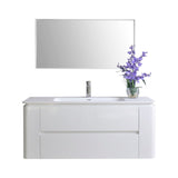 Ancerre Gwyneth Bathroom Vanity with Solid Surface Top Cabinet Set Collection - Backyard Provider