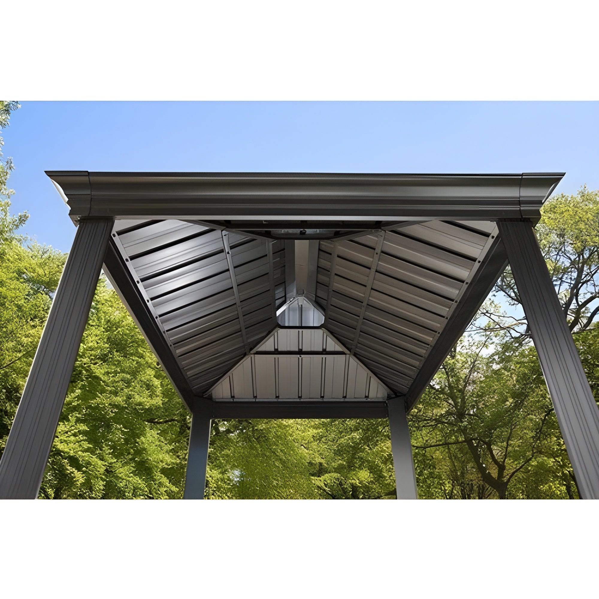 Sojag Gazebo BBQ Messina Grill 6 x 8 ft - Dark grey