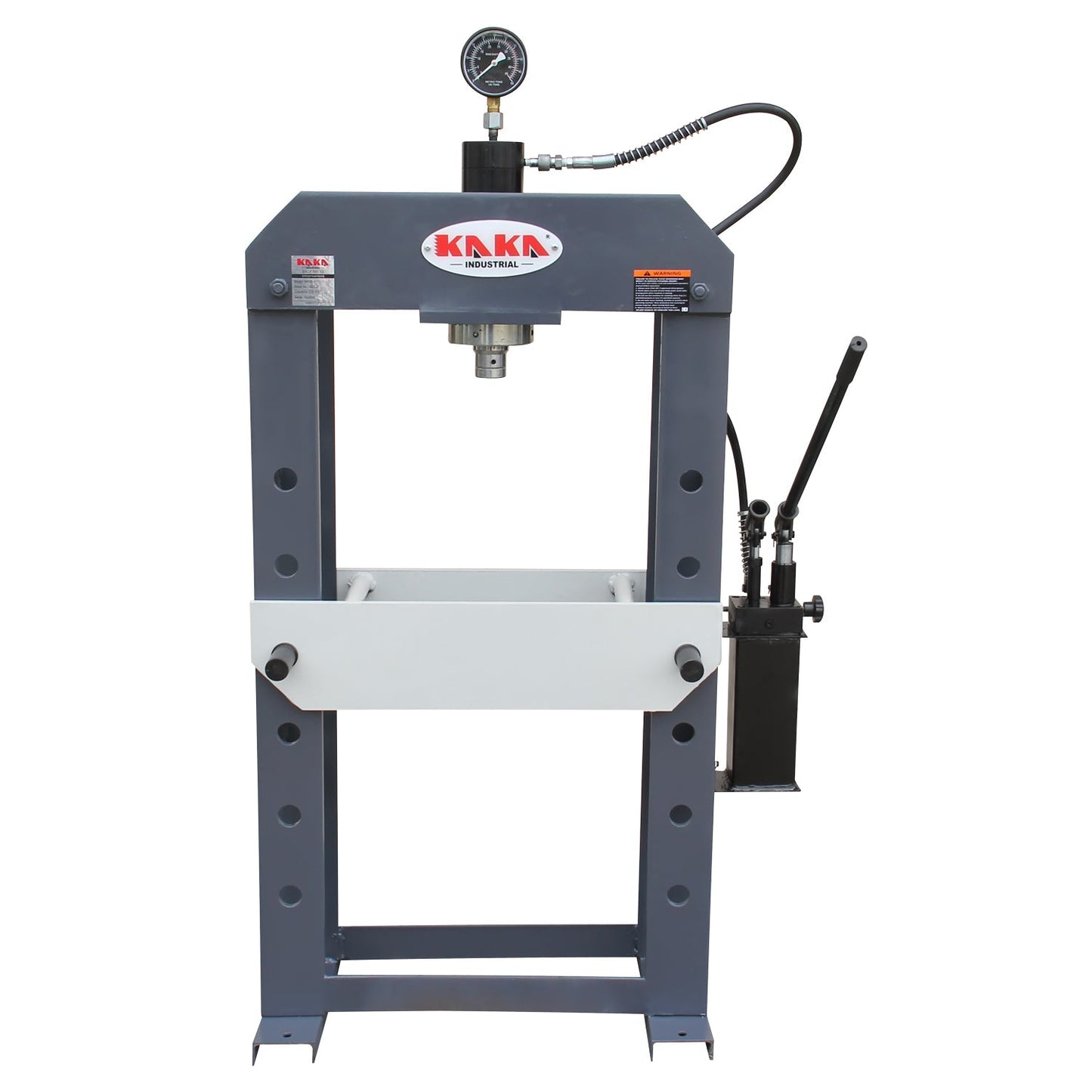 KAKA INDUSTRIAL HP-25S Hydraulic Shop Press, H-Frame Hydraulic Press with Manual Double Speed Pump,25 ton Press Capacity,7 in Stroke -  182122