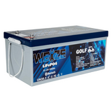 WEIZE 48V 105AH Bluetooth LiFePO4 Lithium Battery, Built-in 200A BMS, Low-Temp Protection Deep Cycle 400A/35S Peak Discharge Battery Perfect for Golf Cart, Trolling Motor, Solar System, RV, Off Grid - BAC-0126VWEI