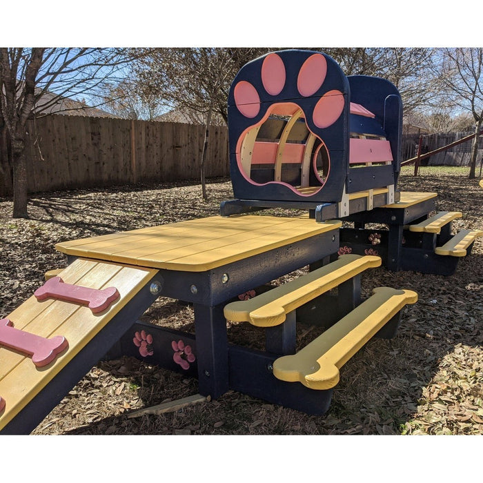 Puppy Scapes Double Platform with Tunnel - PS-DPWT