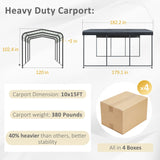 VEIKOUS Outdoor Carport Canopy , Metal Carport Tent Heavy Duty, Garage Car Shelter Shade with Metal Roof 4.8 out of 5 stars, average rating value. Read 49 Reviews. Same page link. 4.8 49 Write a review - PG0216-01