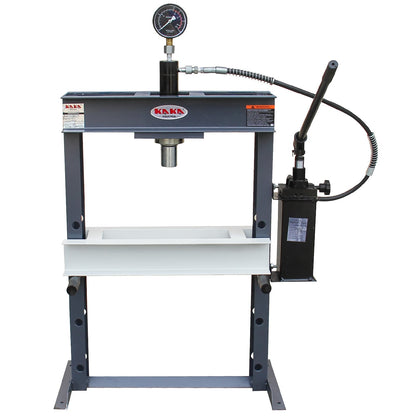 KAKA INDUSTRIAL HP-10S Hydraulic Shop Press, H-Frame Hydraulic Press with Manual Double Speed Pump,10 ton Press Capacity,7 in Stroke - 182121