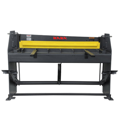 KAKA INDUSTRIAL 51 inches Stomp Sheet Metal Shearing Machine, 16 Gauge Mild Steel Steel-Welded Industrial Stomp Shear Spring Clamp and Back Gauge Q01-5216B  - 172015
