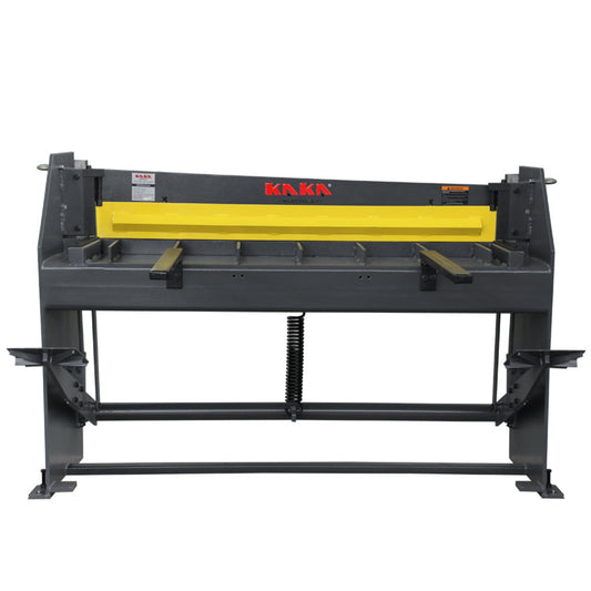 KAKA INDUSTRIAL 51 inches Stomp Sheet Metal Shearing Machine, 16 Gauge Mild Steel Steel-Welded Industrial Stomp Shear Spring Clamp and Back Gauge Q01-5216B  - 172015
