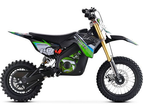 MotoTec 36v Pro Electric Dirt Bike 1200w Lithium Green
