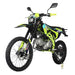 X-PRO Storm DLX 150 Dirt Bike with All Lights, 4-Speed Manual Transmission, Electric/Kick Start, Big 19"/16" Tires - DB-K016