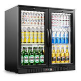 EUHOMY Back Bar Cooler With 2/3 Glass Swing Doors Wine Cooler - BRU-210