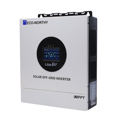 6KW Solar Off-grid Split-phase AIO Inverter, 48Vdc to 120Vac/240Vac, 9kW@500V PV Input - US-L03YTJUSKBJ6000W-1