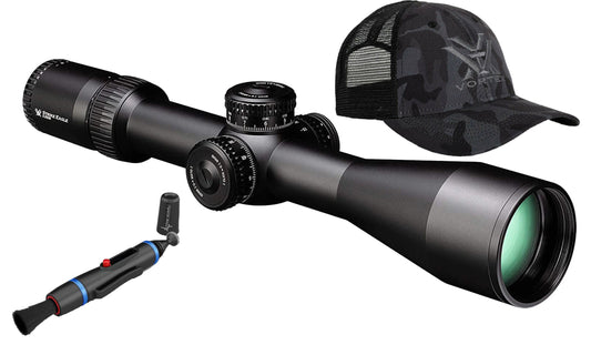 Vortex Optics Strike Eagle 5-25x56 FFP EBR-7C (MRAD) Reticle Riflescope with Wearable4U Lens Cleaning Pen and Free Hat Bundle - SE-52504_w4u-LCP_121-53-BCA